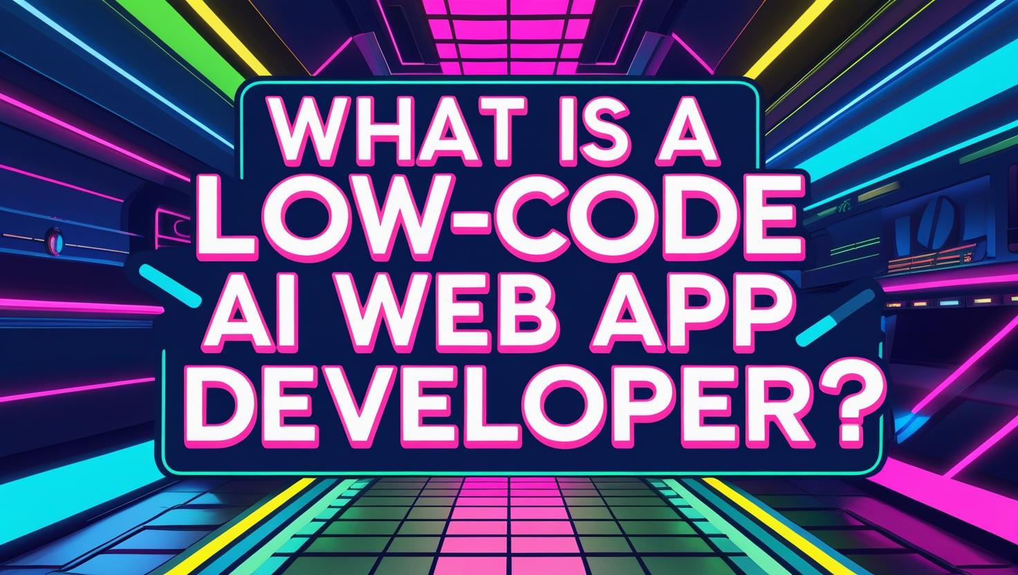 What Is a Low-Code AI Web App Developer